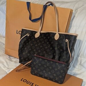 Louis Vuitton Never Full Bag and Pouch
